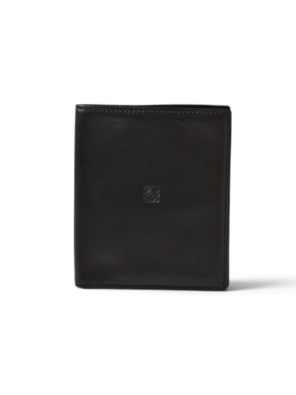 Loewe Wallet Billfold Vintage Bifold Folded Anagram Black